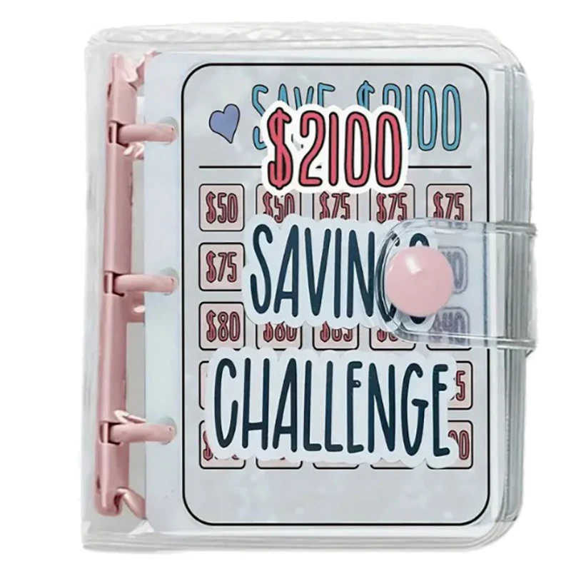 Mini Binder Deposit Challenge Deposit Wallet Gift Creative Mini Deposit Binder Gift