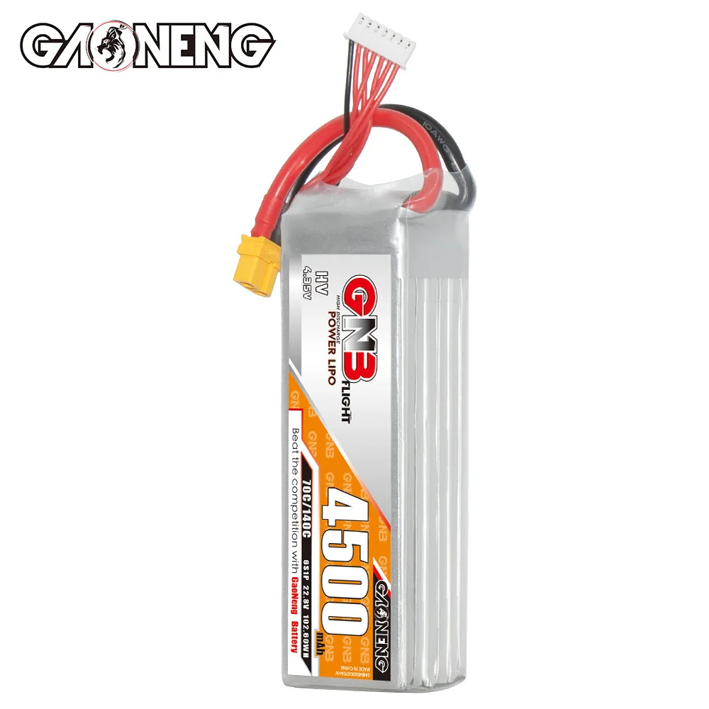 GNB 6S 4500mAh Lipo Bateria 22.8V 70C/140C z wtyczką XT60 XT90 do RC FPV Drone Quadcopter Samolot Helikopter RC Bateria