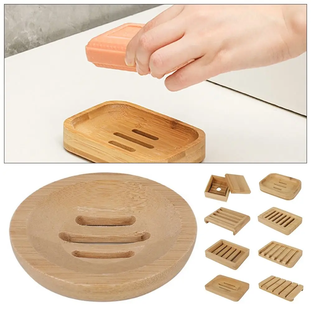 Reusable Handmade Soap Saver Multiple Styles Bamboo Soap Box Drain Storage Box Home