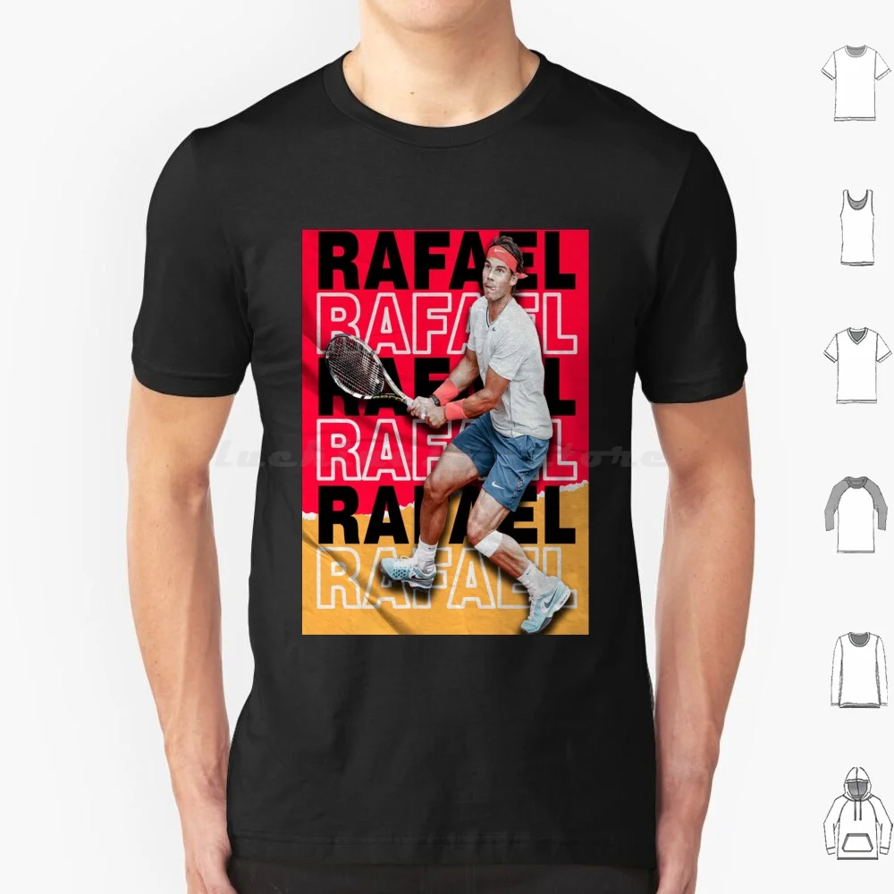 Camiseta con fotografía de Rafael Nadal, talla grande, 100% algodón, Rafael Nadal, Rafael Nadal, Rafael Nadal, Rafael Nadal, logotipo de Rafa, Rafa Nadal
