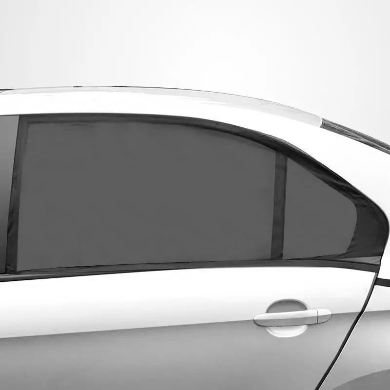 Car Sunshade Curtains Universal rear / front Window Shades SUV Curtains Protection Repellent Mosquito Mesh Net Auto Accessories