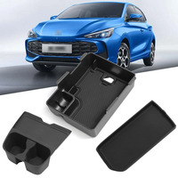 Car Accessories For MG3 MG 3 2023 2024 2025 Armrest Storage Box Center Console Storage Pad Wireless Cup Holder Stowing Tidying