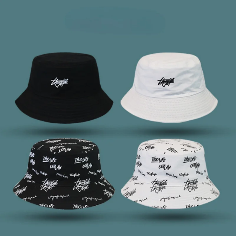 Big Head Size Fisherman Hat Male Reversible Hawaii Korean Spring Hats for Men Casual Panama Hat Bob Hip Hop Bucket Women Caps