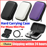 EVA Hard Carrying Case Shockproof with 2 Joystick Caps Portable Travel Case for Miyoo Mini Plus/ANBERNIC RG35XX/R36S/R35S