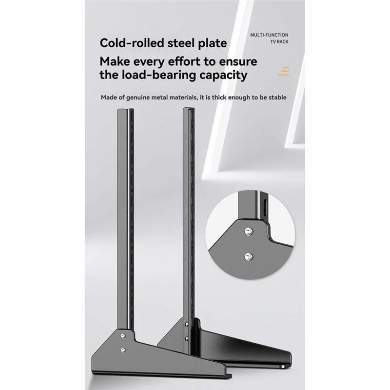 AA60-TV حامل حامل للتلفزيون 32-65 بوصة العالمي الثابتة الركيزة الجدول العلوي التلفزيون قوس الساقين