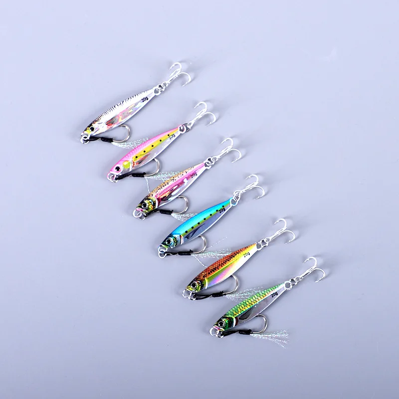 Sea fishing Slow Jig Metal Jigging Spoon Laser Artificial Bait Boat Fishing Jig 3D Print Lures Super Hard Fish Fishing Lures