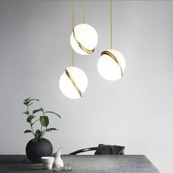 Modern Designer LED Bubble Ball Pendant Lights Nordic Chandelier for Dining Room Restaurant Bedroom Home Decor Hanging Lamp 2023