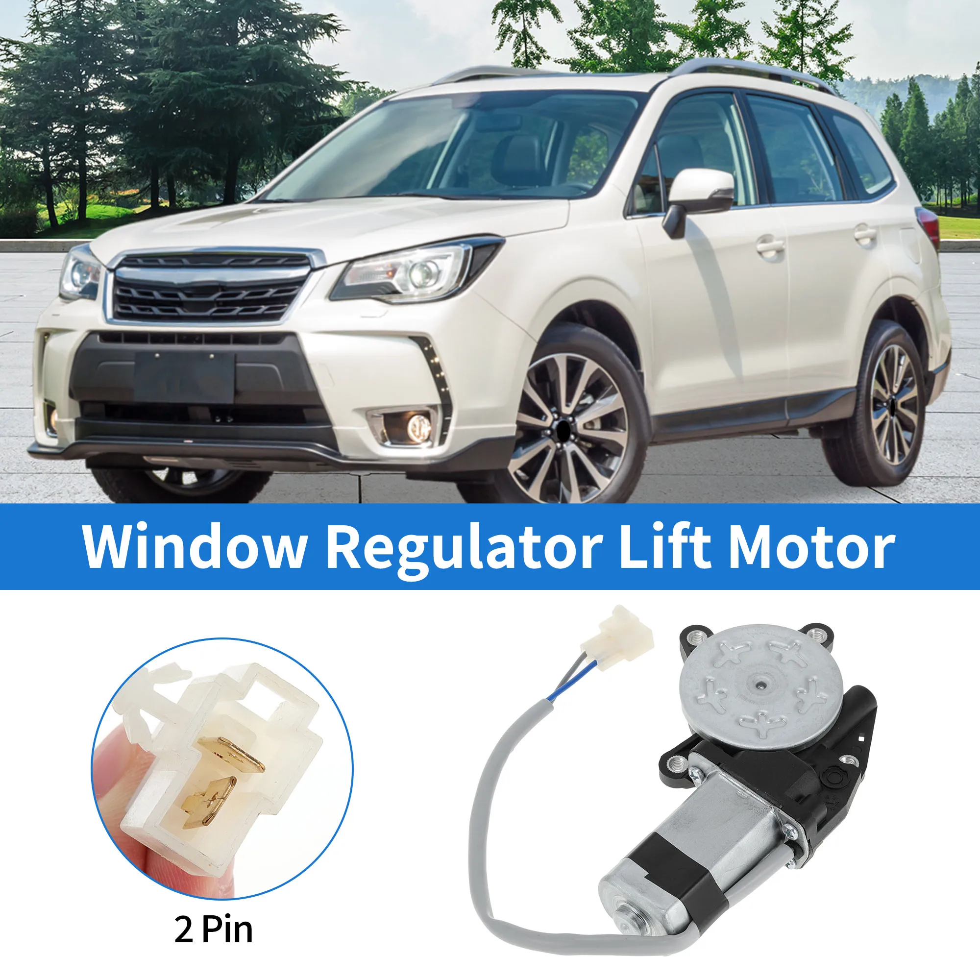 

UXCELL No.62188SA002 Power Window Regulator Lift Motor for Subaru Forester 1998-2008 2 Pin Car Window Glass Lift Motor