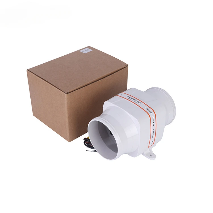 12V24v DC Axial Flow Kitchen RV Bathroom Dry Ventilation Exhaust Fan Yacht Engine Nacelle Straight Fan