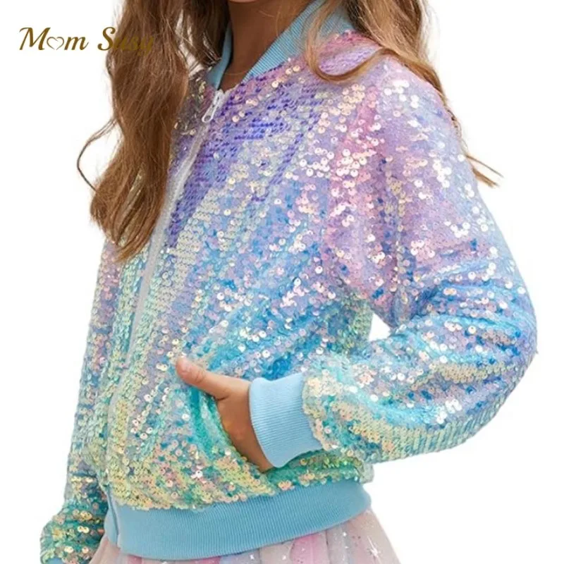 river island sequin blazer dress River Island Petite sequin blazer dress in multi rainbow stripe