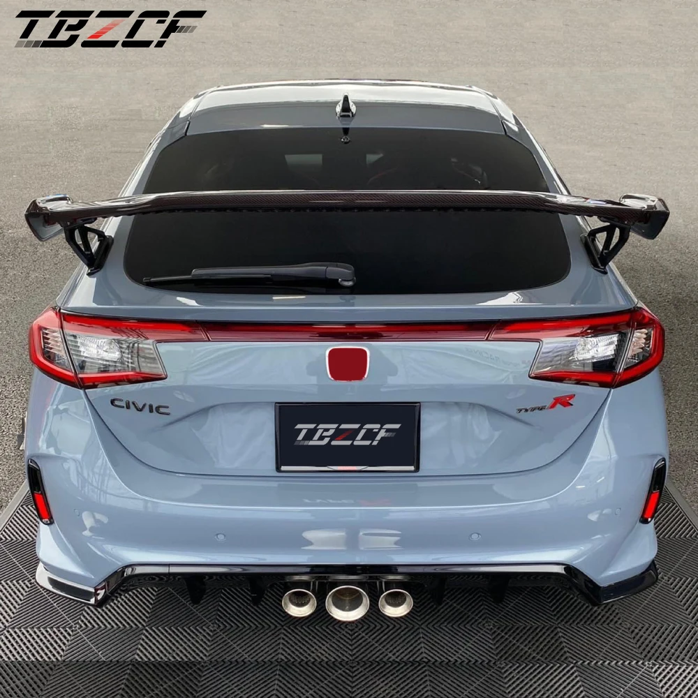 For Honda Type R FL5 2022+ MD Style Red Carbon Fiber Rear Trunk Spoiler Wing FL5 Carbon Fiber Accessories