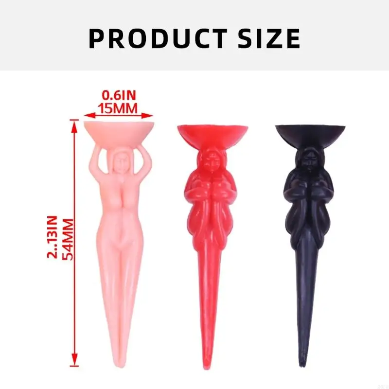 652F 10Pcs Funny Nude Lady Golf Tees Plastic Balls Holder Stand Practice Training Golf Tees Golf Accessories Enduring