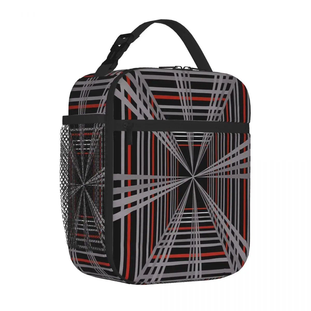 Bestselling Tesla Plaid Mode Low Price Multi Pocket Leakproof Lunch Bag Safari Lunch Nylon Lunch Bag