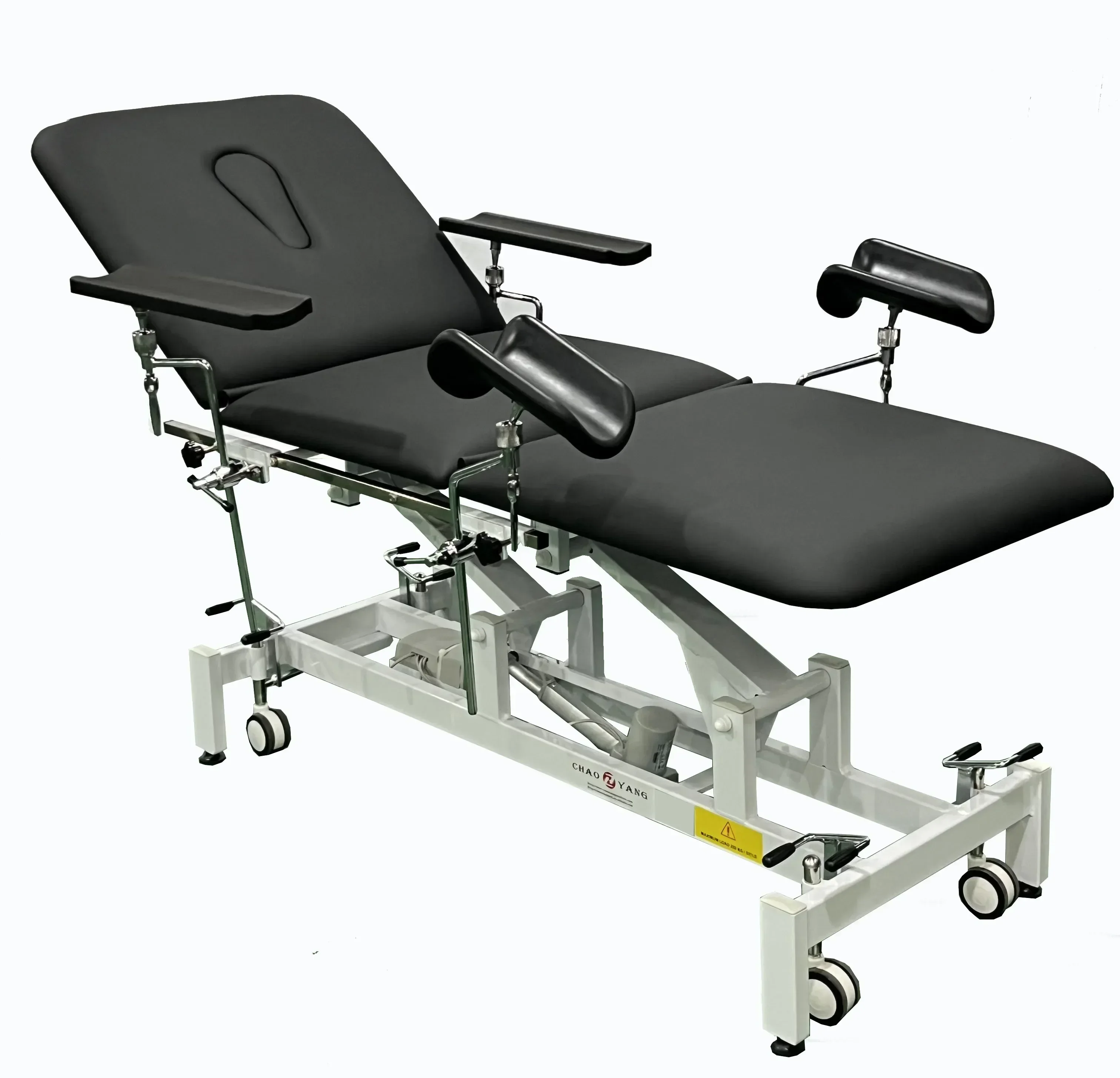 Full Three Motors Electric Hi-Lo Physiotherapy Bed Medical Plinth Stretcher Adjustable Height Treatment Physical Therapy Table