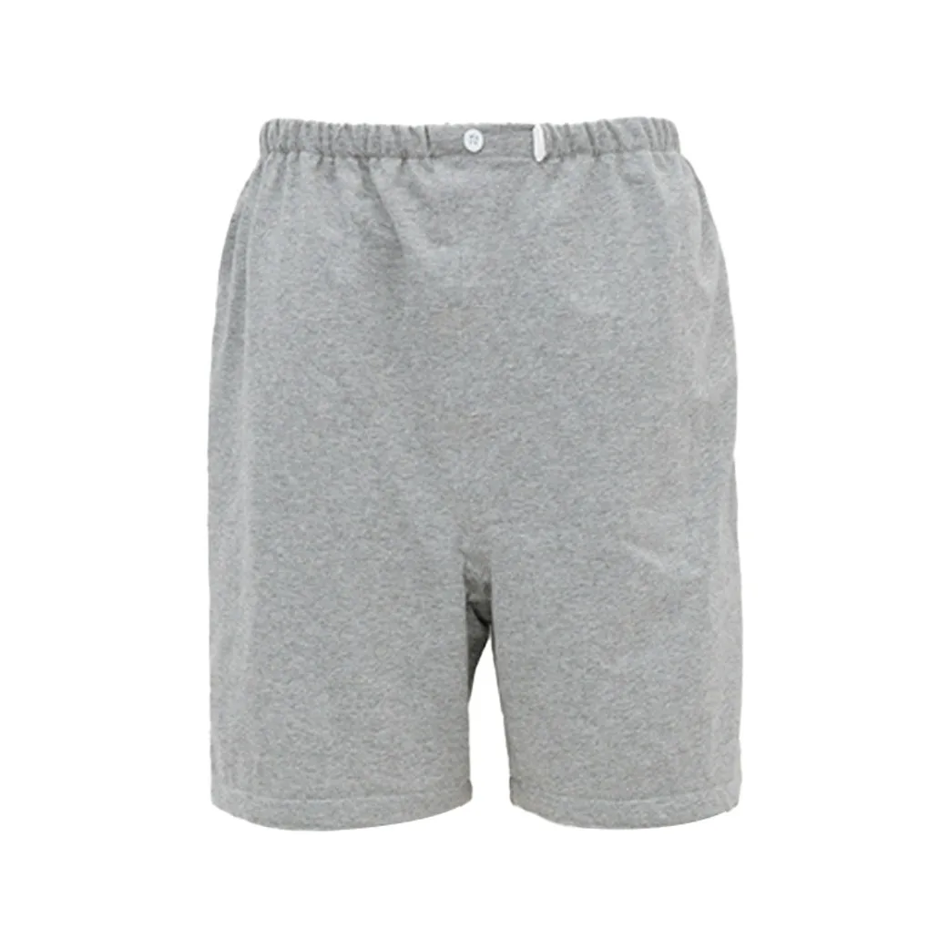 Calças de incontinência reutilizável ajustáveis para homens Fraldas laváveis Absorção de urina Shorts lisos, almofada de cama adulto