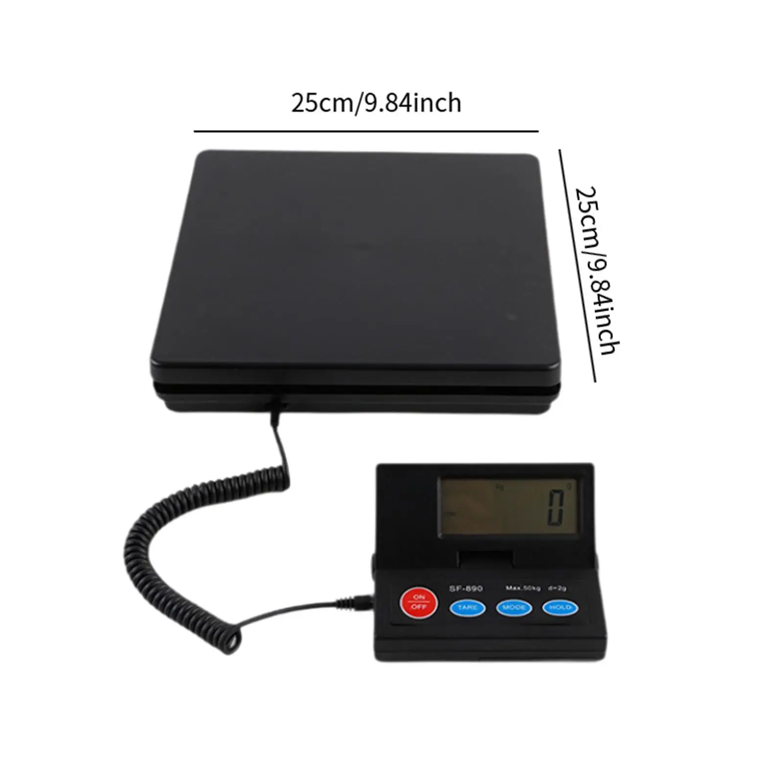 Parcel Weighing Scales 50kg Multi-scenario Unit Conversion Easy to Use LCD Screen Portable Weight Scale for Factories Household