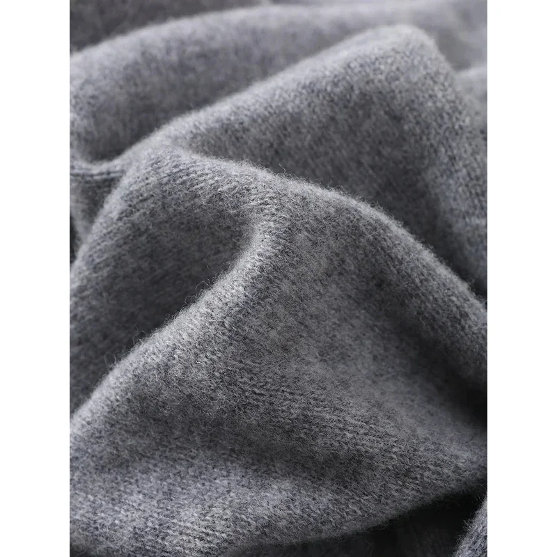 2025年トレンド 大判三角ショールスカーフ 100%ウール レディース ニットアクセサリー ケープ カジュアル ソフト 暖かい カッパ コージー ブラック グレー レッド