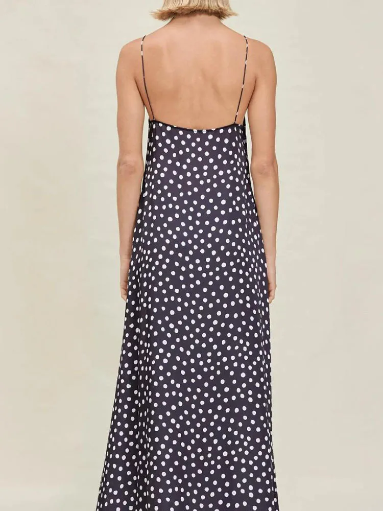 

Новый летний повседневный комплект для пляжного отдыха, элегантный женский простой комплект для поездок на работу, модный комплект кардиганов и брюк без рукавов с принтом в горошек