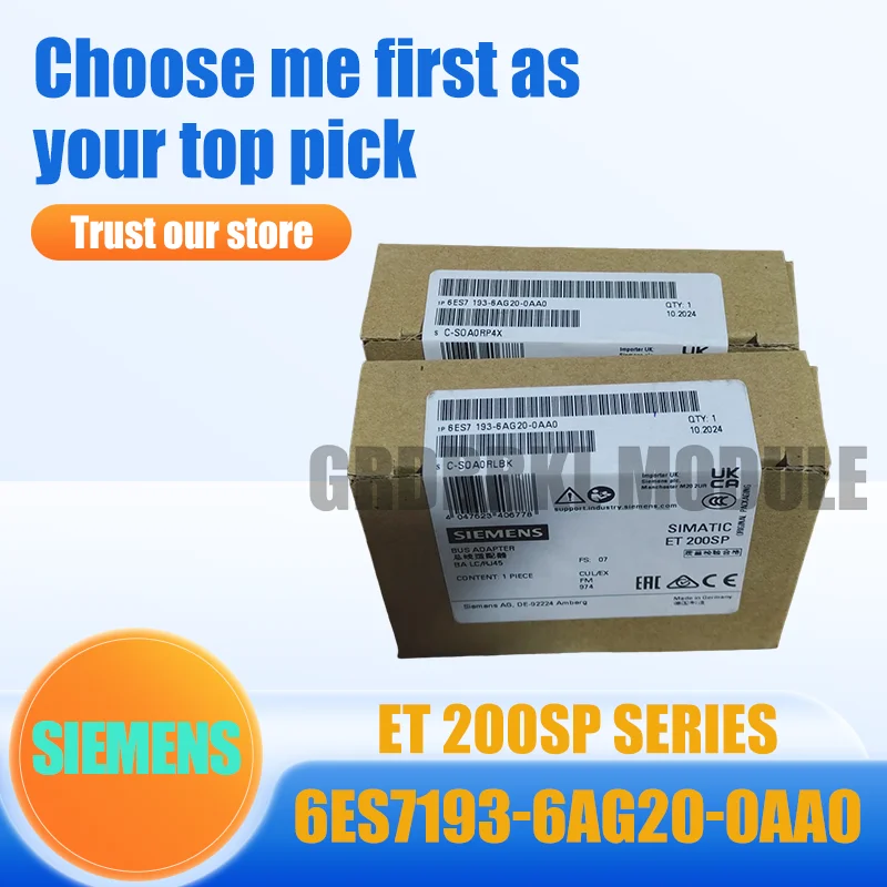 

100% NEW Original SIEMENS 6ES7193-6AG20-0AA0 6ES7 193-6AG20-0AA0 ET 200SP Module