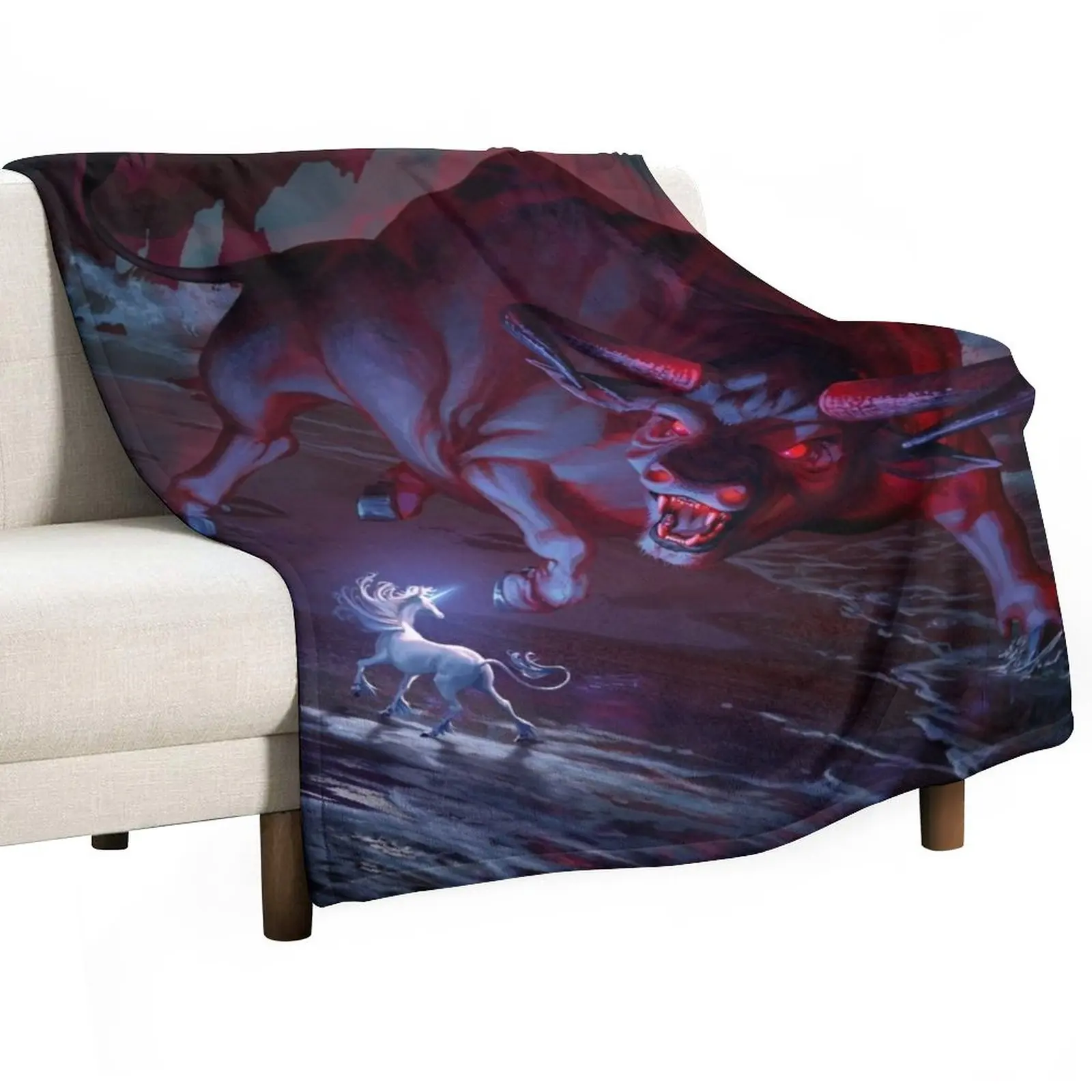 

The Last Unicorn Throw Blanket Blanket Luxury Vintage Blanket