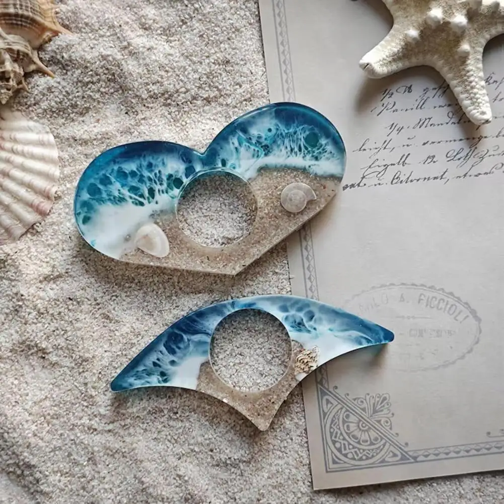 حامل كتب مصنوع يدويًا على شاطئ المحيط وحامل صفحة الكتاب من الراتنج الساحلي وحلقة الإبهام ملحقات القراءة لكتاب المعلمين #2