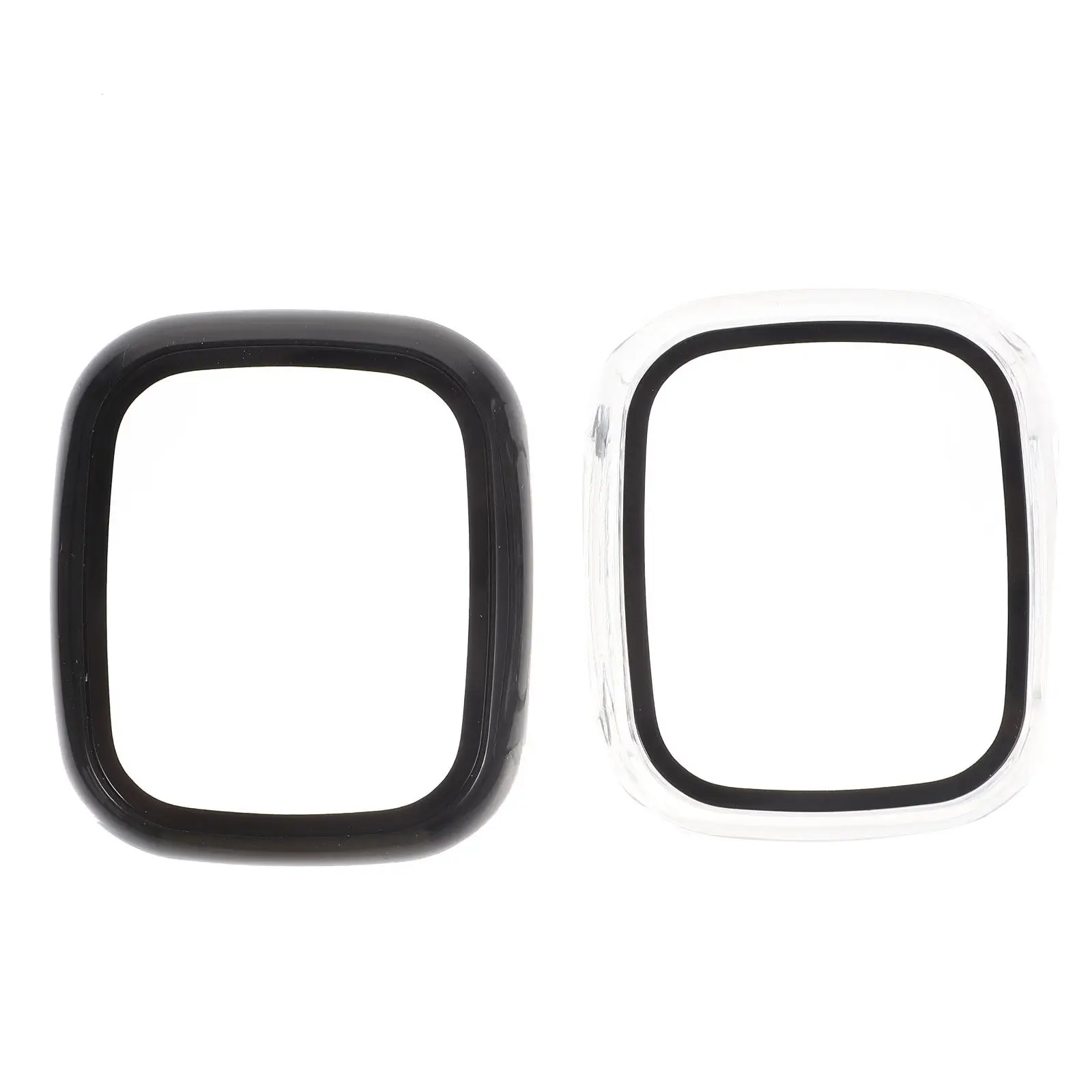 Protector de carcasa transparente para reloj inteligente, cobertura completa de bordes, protección contra arañazos y golpes, diseño moderno y elegante, 2 uds.