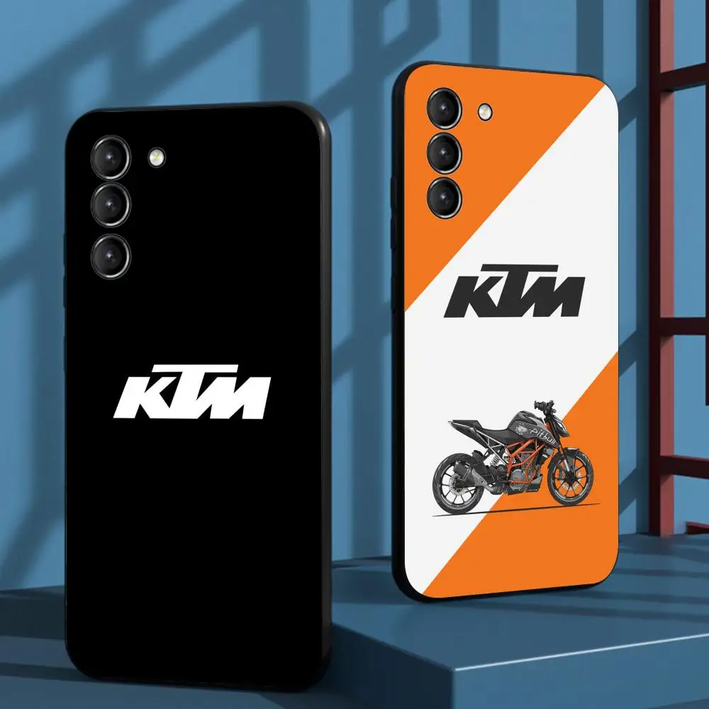HOE Motor Racing K-KTMES Phone Case For Samsung Galaxy S26 S25 S24 S23 S22 S21 Plus Ultra Note20 Soft Black