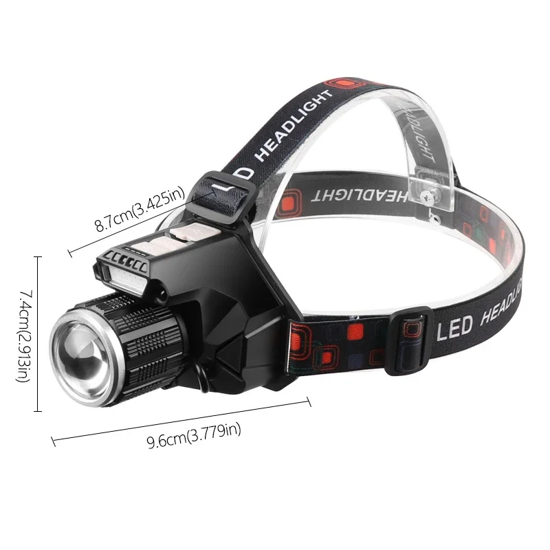 White Laser Ultra-Long Range Multi-Functional Outdoor Wide-Angle Zoom Super Bright Waterproof Long-Lasting Induction Headlamp