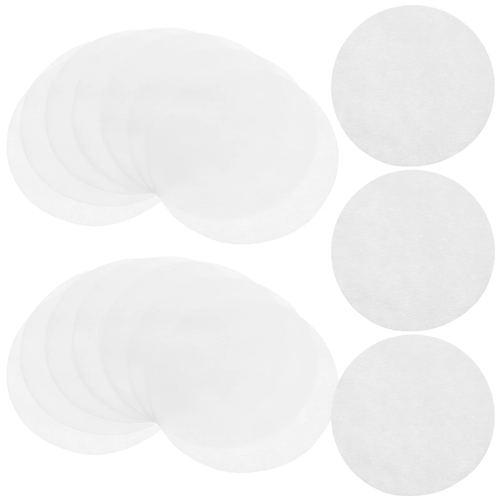Almofadas de limpeza facial não tecidas macias, 200 peças, limpadores descartáveis altamente absorventes para remoção de maquiagem, 7.5cm de diâmetro, almofadas removedoras de maquiagem