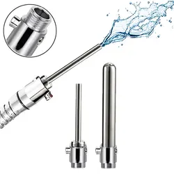 1Pc Stainless Steel Enema Cleaning Vaginal Wash Anal Douche With Switch Valve Nozzle Anal Douche Hygiene Tool Woman/Man Shower