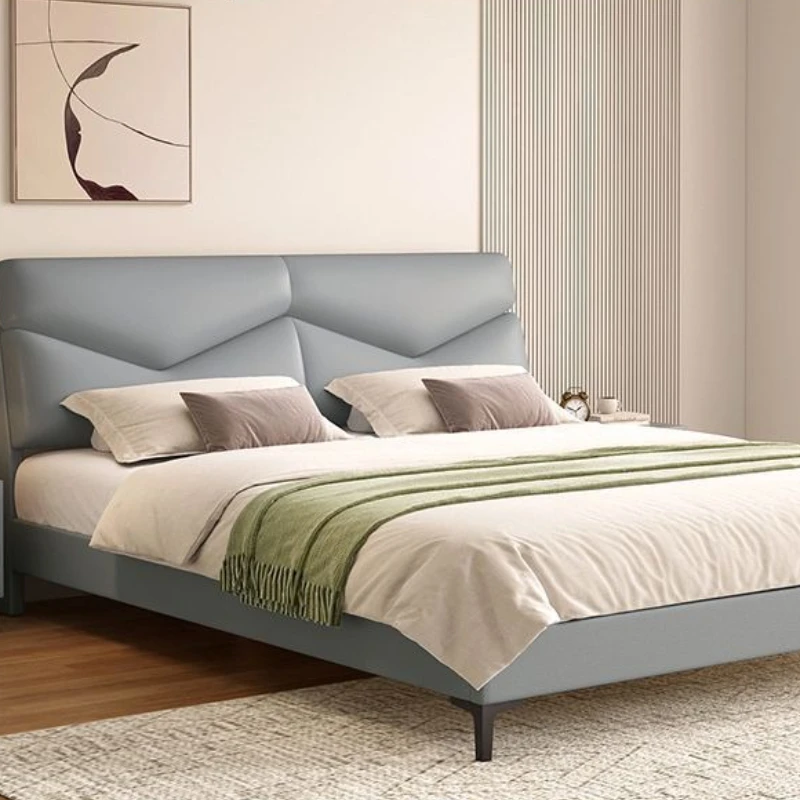 

Thickened solid wood bed, master bedroom emy double bed
