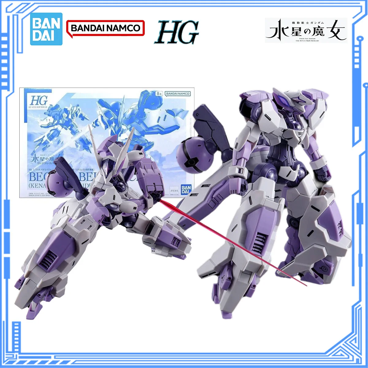 

Bandai Genuine Gundam Model Kit HG TWFM 1/144 Beguir-Beu Torche Action Figure Joints Movable Assembly Model for Boys Toys Gifts