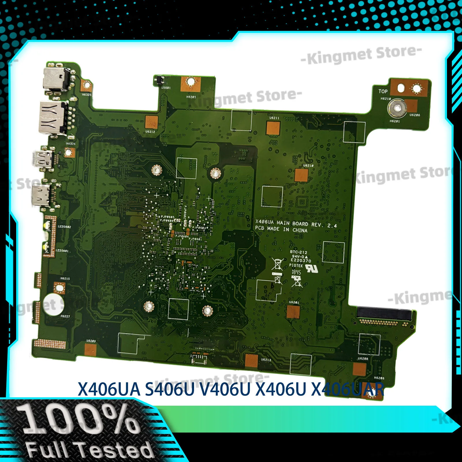 x406ua-laptop-motherboard-for-asus-vivobook-x406u-v406u-s406u-x406uas-x406uar-x406ua-k406u-mainboard-with-i3-i5-i7-cpu-tests-ok