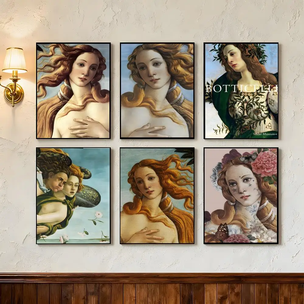 Art Sandro Botticelli Art Poster Wall Art Poster Prints Home Wall Decor Gift for Living Room, Bedroom Bar & Parlor