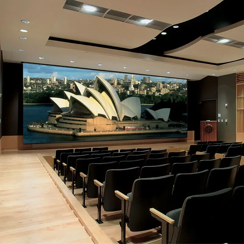 250 Inch 4:3 Motorized Projector Screens For Stage