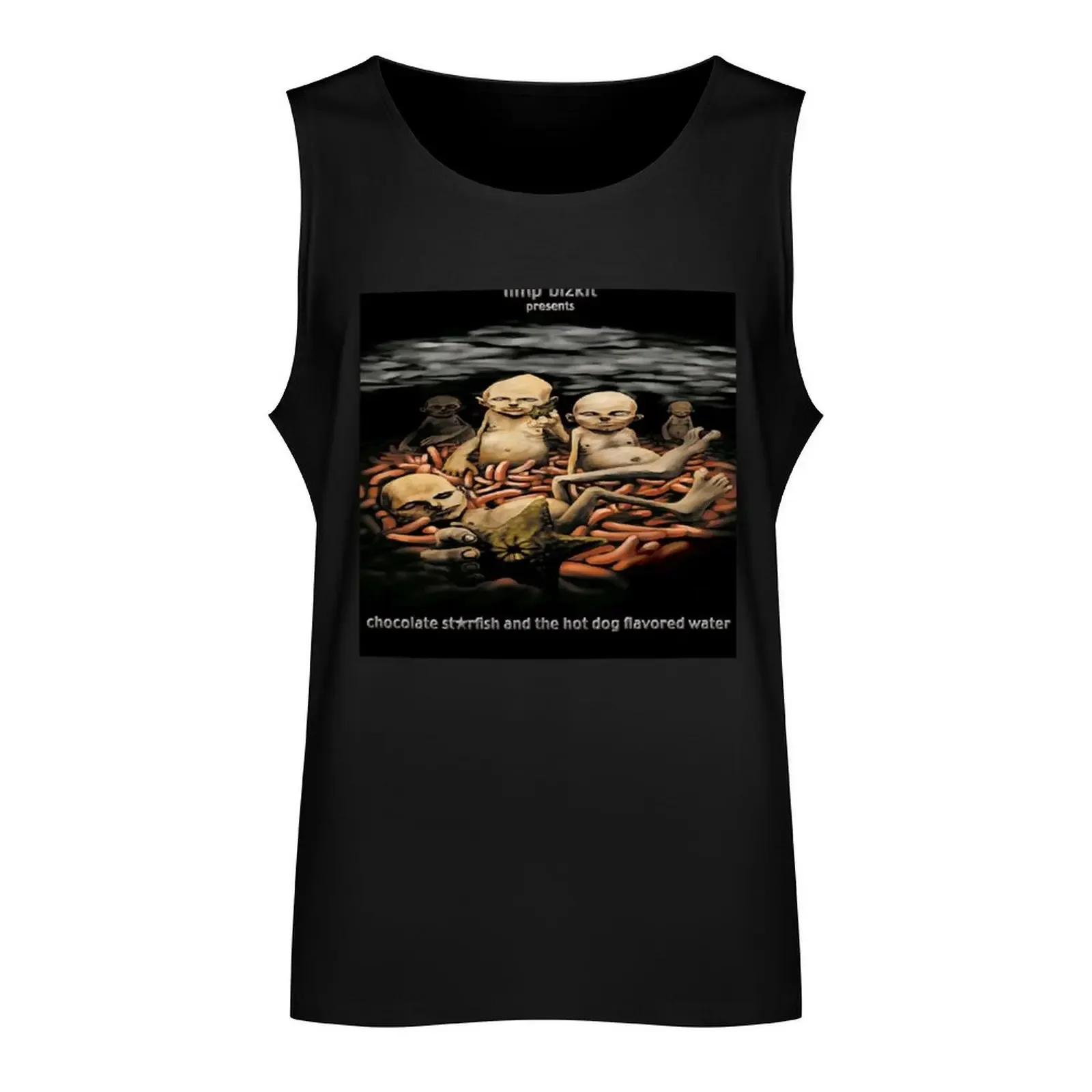 Chocolate starfish and the hot dog flavored water Tank Top Men's clothes luxury style mens clothing Sleeveless top