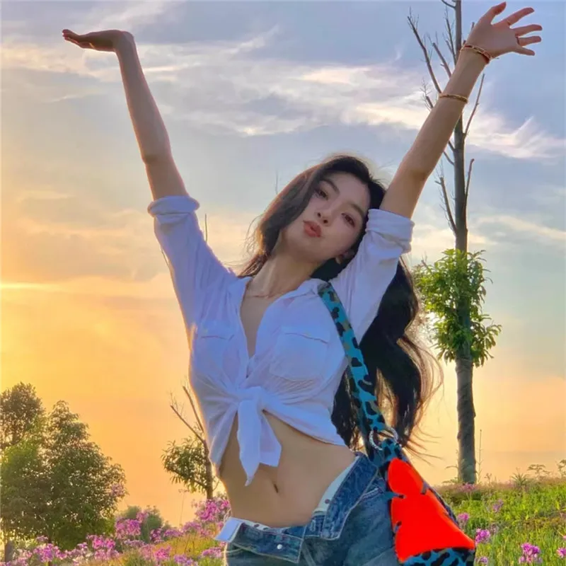 유럽과 미국의 패션 여성 대학 스타일 달콤한 라펠 싱글 브레스티드 가디건 슬림 셔츠 여성용