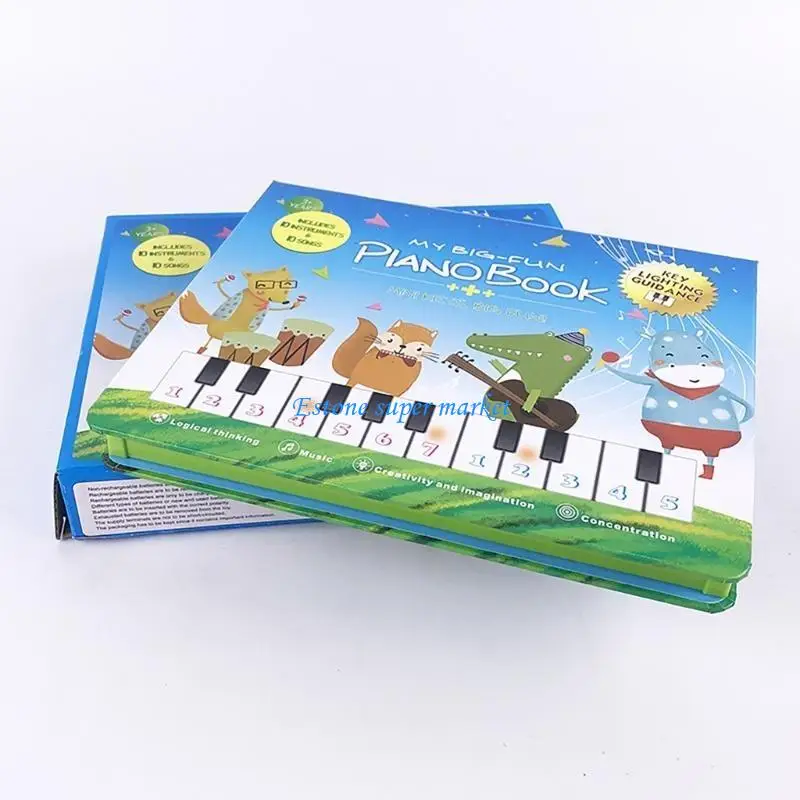 090B Interactive Piano Book Accessory for Kids Ages 3 to 6 Learning and Fun
