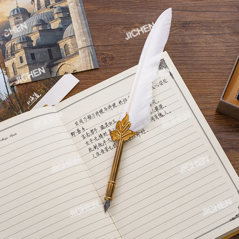 

Neu Quill Dip Water Pen Gold Leaf Quill Set Gift Pen