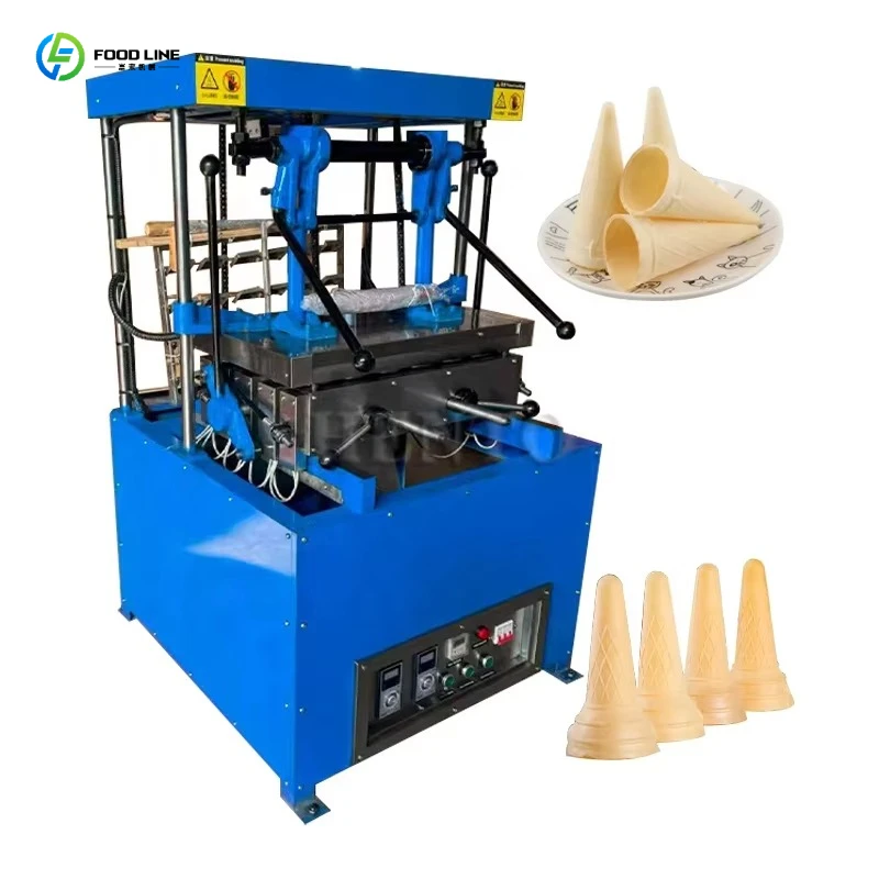 Automatic Ice Cream Cone Baker Commercial Waffle Making Machine for Cafe & Catering
