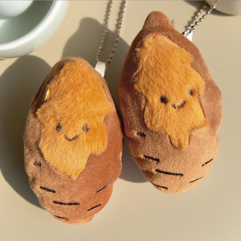 

Sweet Potato Plush Keychain Skin-Friendly Plush Doll Keychain Handbag Key Chain Cartoon Keychain Pendant