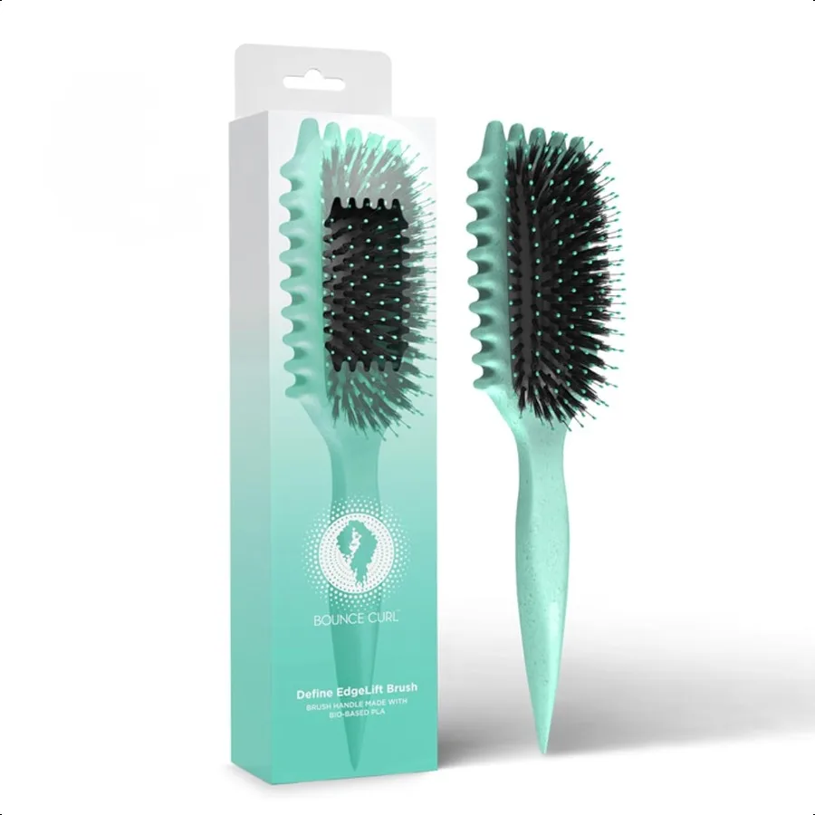 

Define EdgeLift Brush 5in1 Tool for Effortlly Defined Curls Waves Coils Reduces Frizz Teal