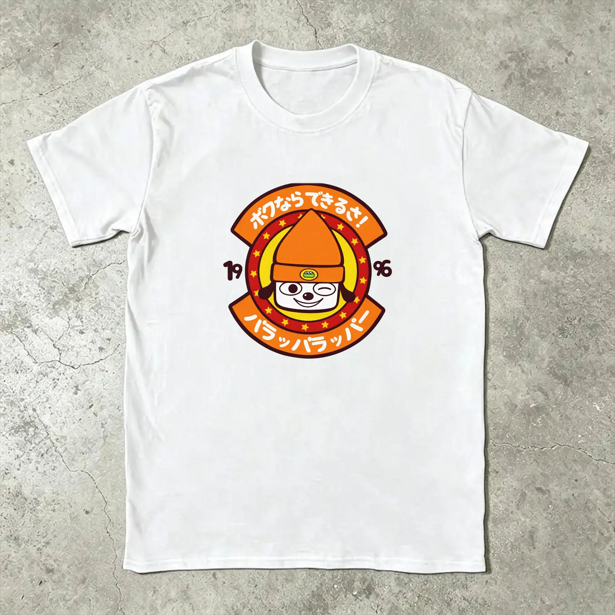 PA-PaRappa The Rapper Game Men T Shirt  Awesome Tees Short Sleeve Round Neck T-Shirt Cotton Printed Clothes