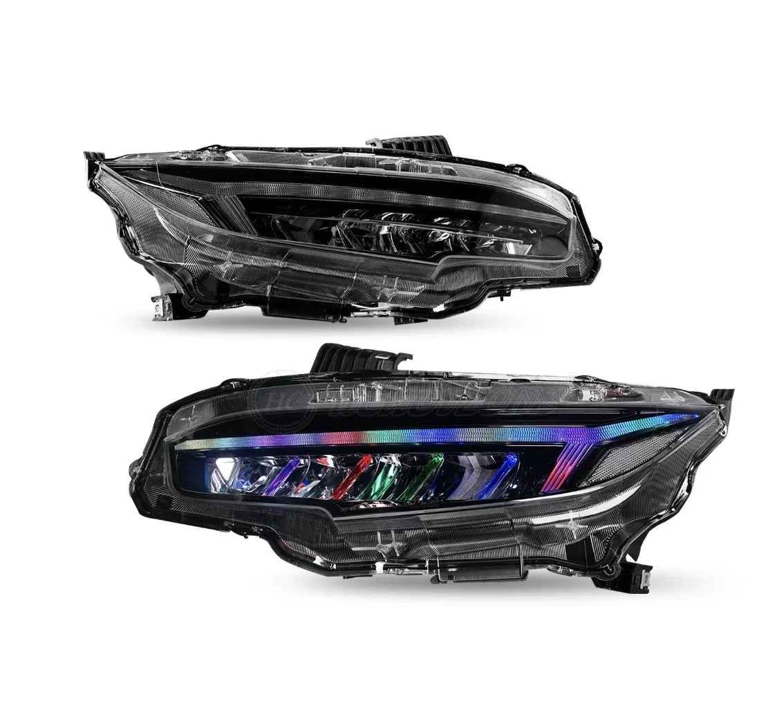 MRD LED Farol para GEN 10 Sedan 2016-2021 Led Head Light RGB farol