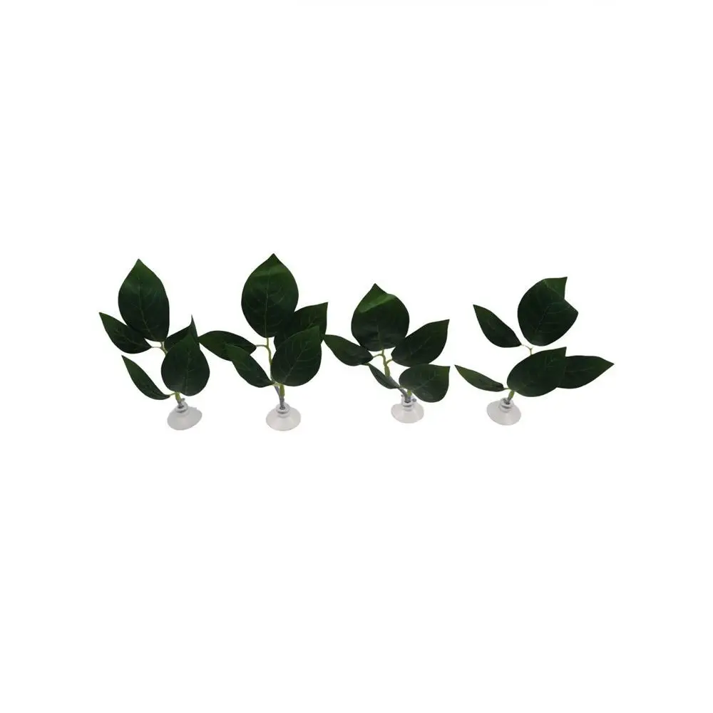 Plastic Betta Fish Rest Leaf Simulated Creative Aquarium Landscaping with Suction Cups Artificial Plants Fish Tank