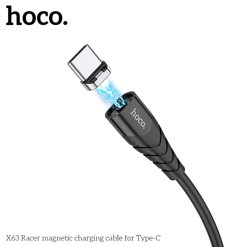 

HOCO X63 Magnetic Charging Cable Type-C Line for Samsung Huawei xiaomi Mobile phone USB-C device Charge TPE 1m 3A current