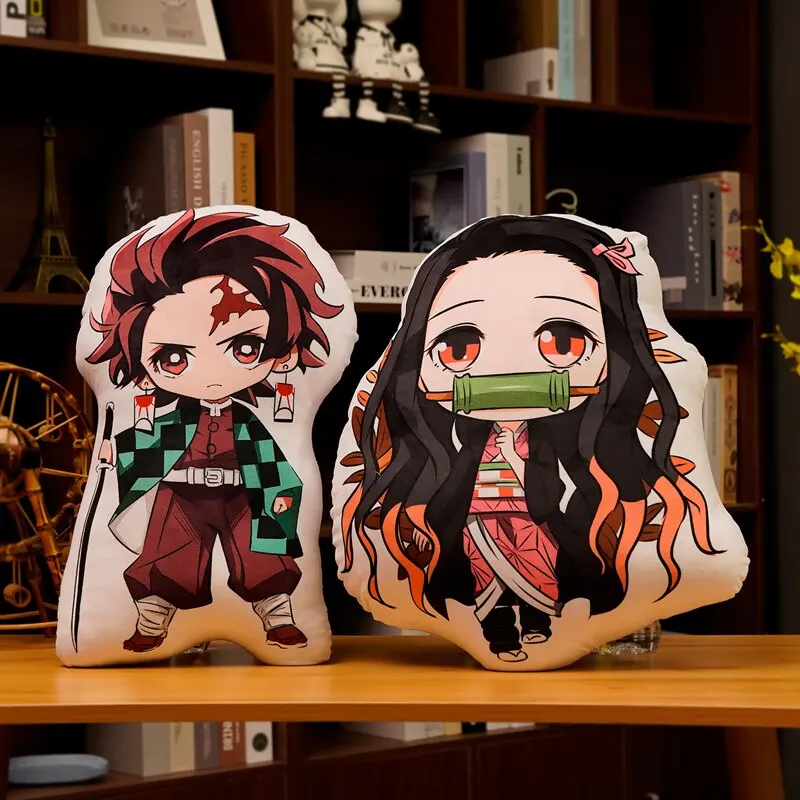 30cm Demon Slayer Kimetsu No Yaiba Kamado Tanjirou Kamado Nezuko Agatsuma Zenitsu Rengoku Kyoujurou Soft Plush Pillow Doll