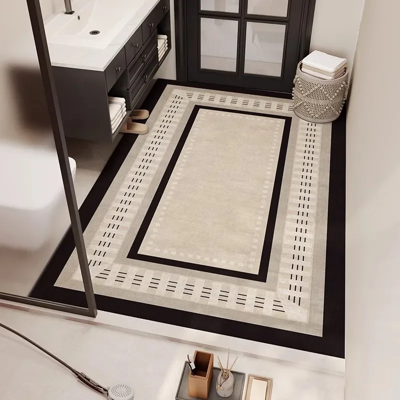 Alfombra de baño absorbente de gran tamaño, alfombrilla antideslizante para inodoro, decoración del hogar, alfombrilla de baño, alfombrillas de pie de barro de Diatom suave