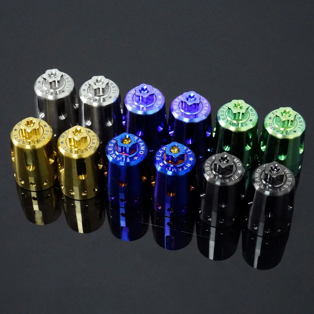 FLAWLESSTI Gr5 Titanium Bar End With Bolt For Kawasaki Z900