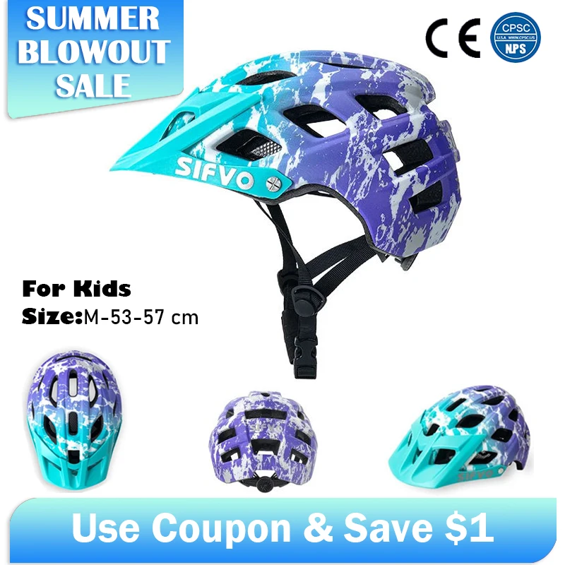 

SIFVO детский велосипедный шлем, солнцезащитный козырек, защитная кепка от насекомых, скалолазание, скейтборд, сбалансированный автомобиль, спортивный шлем на открытом воздухе